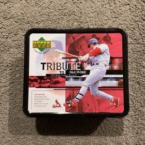 NWOT Mark McGwire Upper Deck Vintage Baseball Lunchbox Y2K Storage Collectible